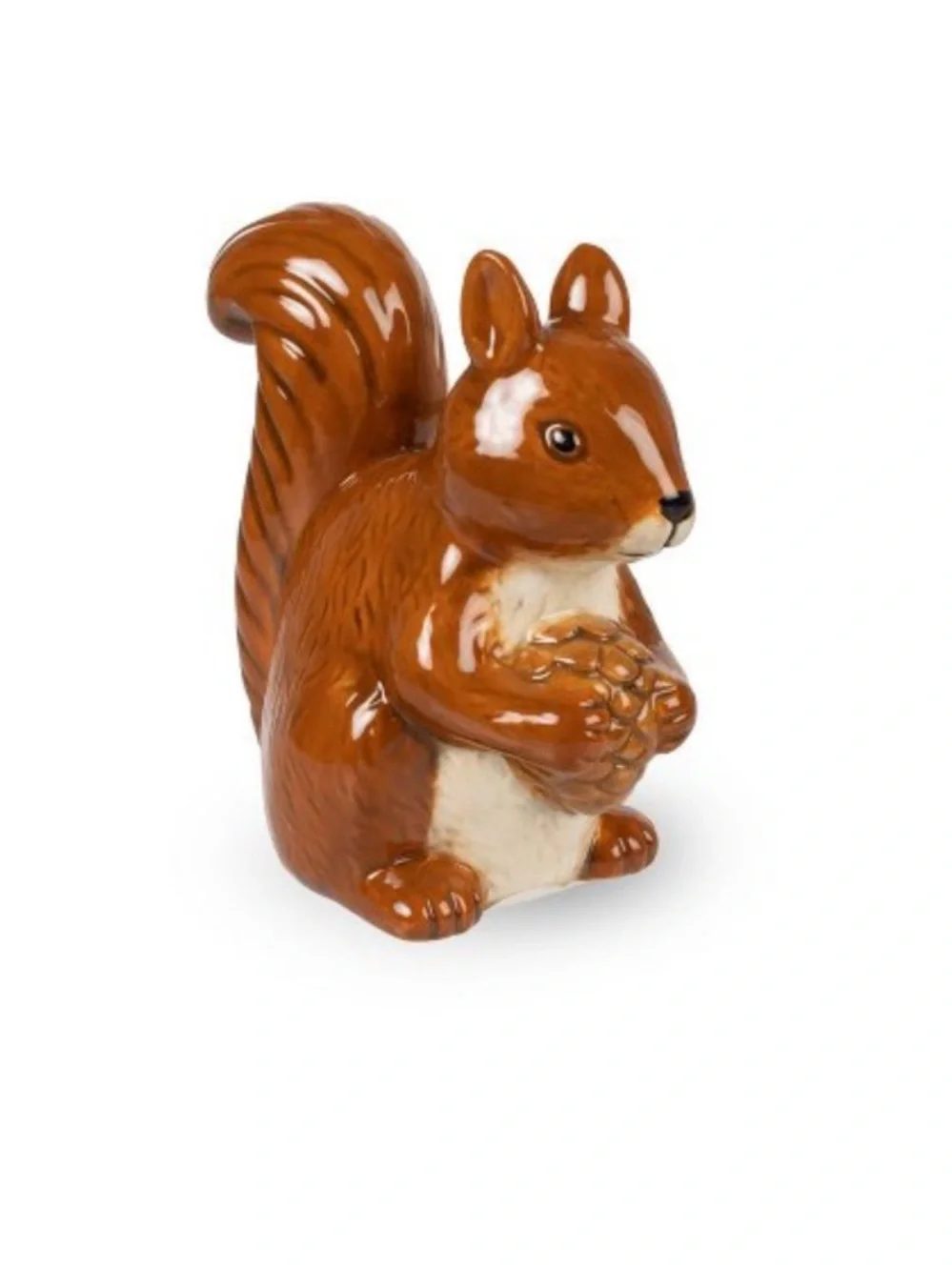 Full Set Ceramic Woodland Figurals, Brown Fox, Bunny, & Squirrel